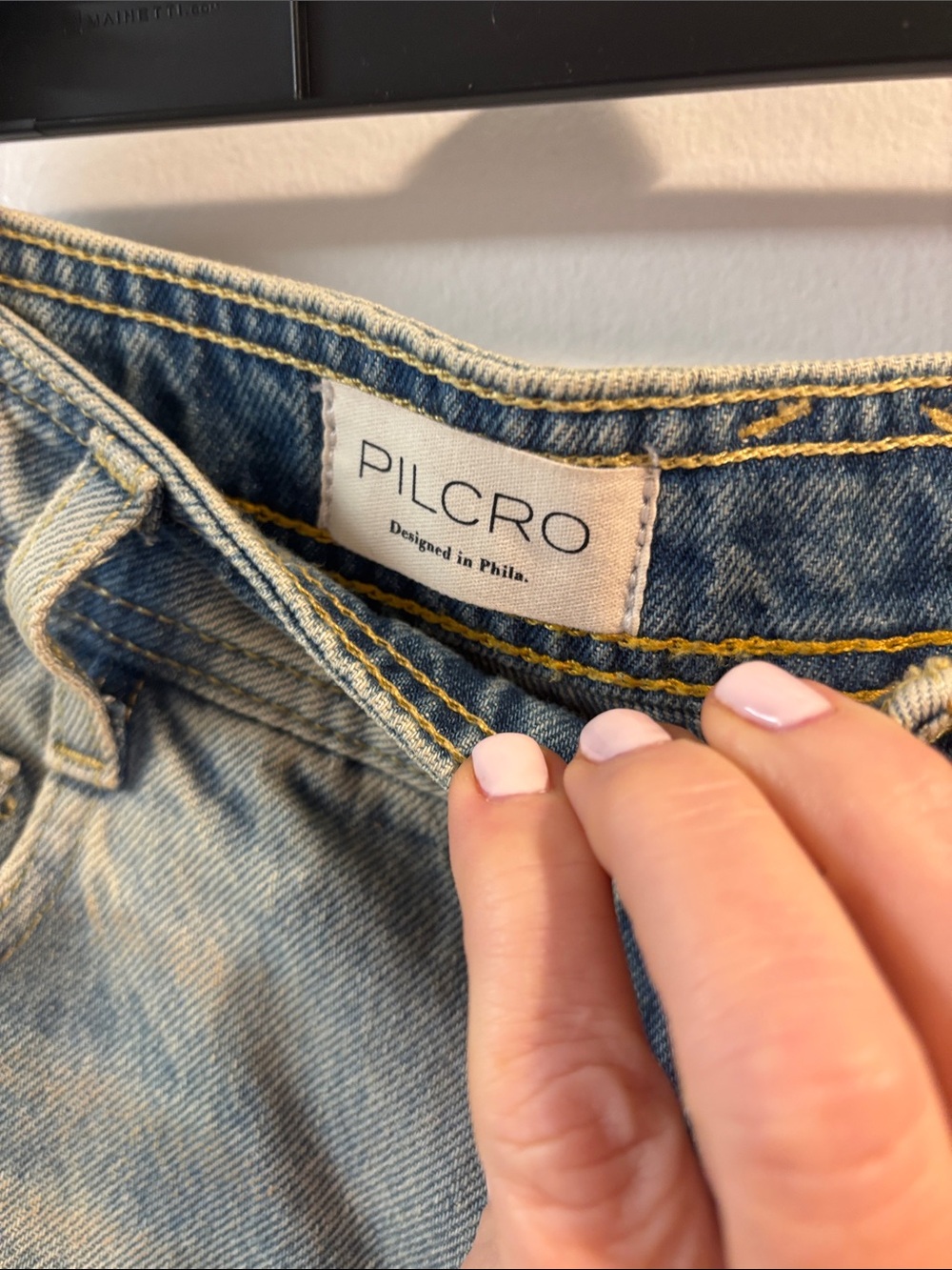 12hr 🔥 flash SALE - Pilcro Anthropologie Women’s Light Blue Jeans Denim Shorts - Picture 5 of 6